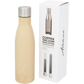 Vasa 500 ml wood-look copper vacuum insulated bottle Brown