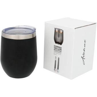 Corzo 350 ml copper vacuum insulated cup Black