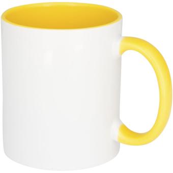 Pix 330 ml ceramic sublimation colour pop mug Yellow