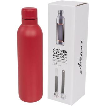 Thor 510 ml copper vacuum insulated water bottle Red
