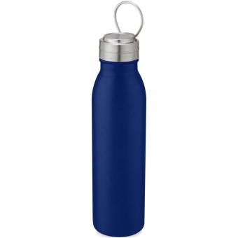 Harper 700 ml stainless steel water bottle with metal loop Corporate blue