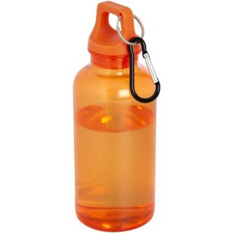 Oregon 400 ml RCS certified recycled plastic water bottle with carabiner Orange