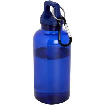 Oregon 400 ml RCS-zertifizierte Trinkflasche aus recyceltem Kunststoff mit Karabiner Blau