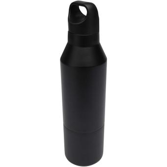 Odessy 600 ml Isolierflasche und 300 ml Becher aus RCS recyceltem Edelstahl Schwarz
