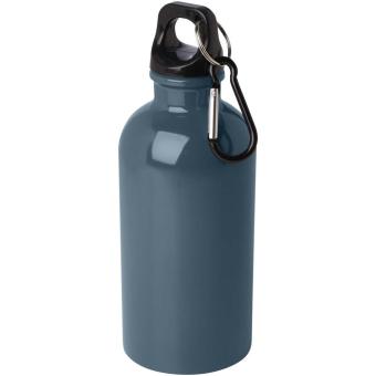 Oregon 400 ml RCS-zertifizierte, einwandige Trinkflasche aus Edelstahl mit Karabinerhaken Blau