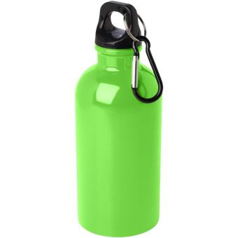 Oregon 400 ml RCS certified single wall stainless steel water bottle with carabiner Apple green