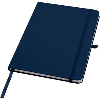 Teak A5 Hardcover Notizbuch, liniert, aus recyceltem Material Navy