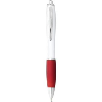 Nash Kugelschreiber weiß mit farbigem Griff Weiß/rot