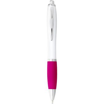 Nash Kugelschreiber weiß mit farbigem Griff Rosa/weiß