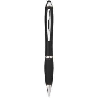 Nash Stylus bunter Kugelschreiber mit schwarzem Griff (schwarze Mine) Schwarz
