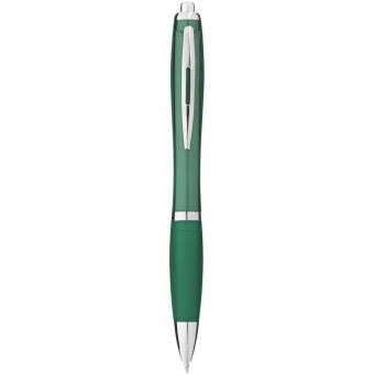 Nash ballpoint pen with coloured barrel and grip Green