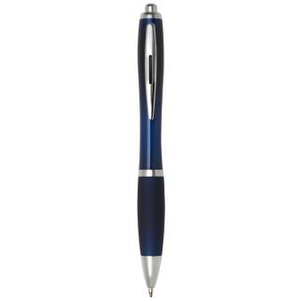 Nash ballpoint pen with coloured barrel and grip Indigo