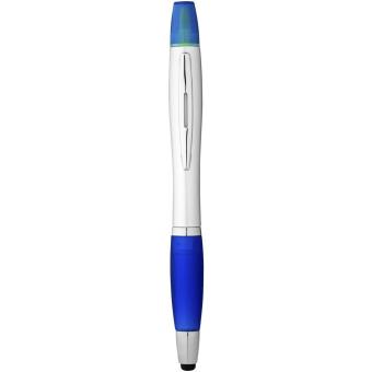 Nash stylus ballpoint pen and highlighter Silver navy