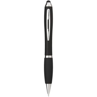 Nash coloured stylus ballpoint pen with black grip 