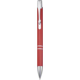 Moneta Druckkugelschreiber aus Aluminium (blaue Mine) Rot