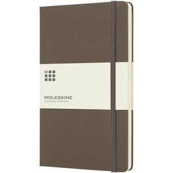 Moleskine Classic L hard cover notebook - ruled Brown gray