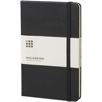 Moleskine Classic M hard cover notebook - ruled Black