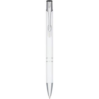 Moneta anodized aluminium click ballpoint pen White