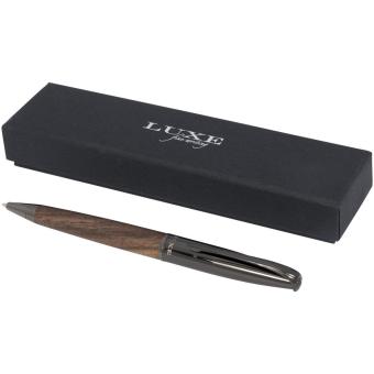 Loure wood barrel ballpoint pen (black ink) Black/brown