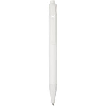 Terra corn plastic ballpoint pen (blue ink) White