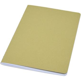 Fabia Notizbuch mit Cover aus Crush Papier Olivgrün