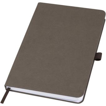 Fabianna Hardcover Notizbuch aus Crush-Papier Espresso