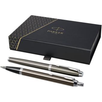 Parker IM rollerball and ballpoint pen set Convoy grey