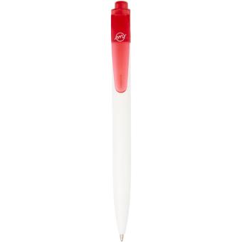 Thalaasa Kugelschreiber aus Ocean Bound-Kunststoff Transparent rot