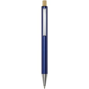 Cyrus recycled aluminium ballpoint pen (blue ink) Navy