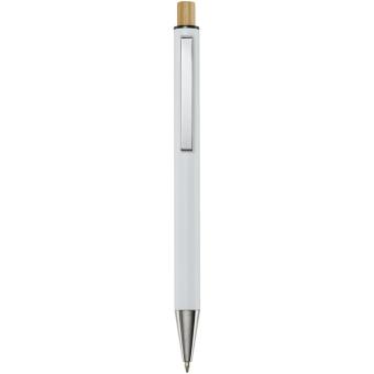 Cyrus recycled aluminium ballpoint pen White