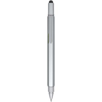 Dora recycled aluminium multifunctional pen (black ink) Silver