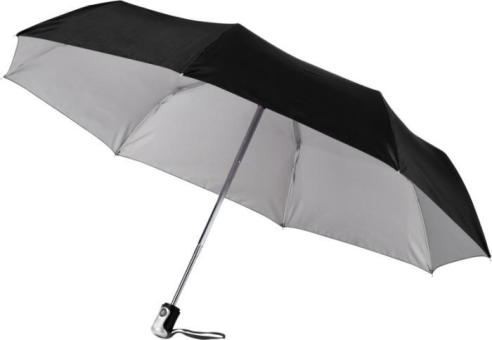 Alex 21.5" foldable auto open/close umbrella Black/silver