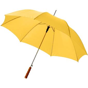 Lisa 23" auto open umbrella with wooden handle Yellow