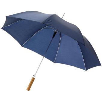 Lisa 23" auto open umbrella with wooden handle Navy