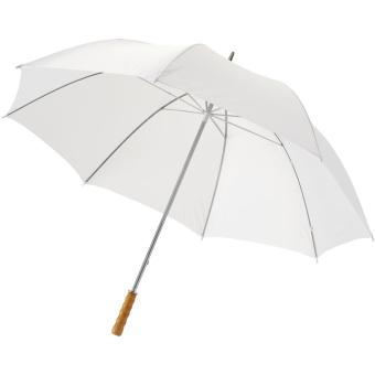 Karl 30" golf umbrella with wooden handle White