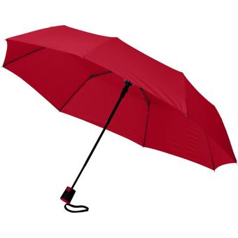 Wali 21" foldable auto open umbrella Red