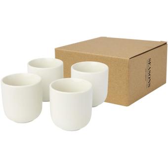 Male 4-piece 90 ml espresso cup White