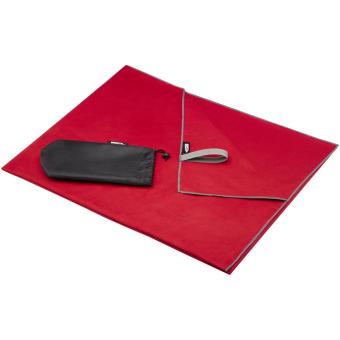 Pieter ultraleichtes und schnell trocknendes GRS Handtuch 100 × 180 cm Rot