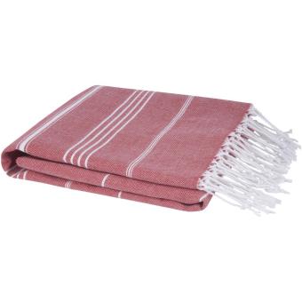 Anna 150 g/m² hammam cotton towel 100x180 cm Red