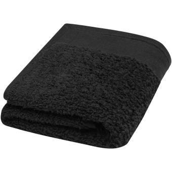 Chloe 550 g/m² cotton towel 30x50 cm Black