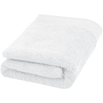 Nora 550 g/m² cotton towel 50x100 cm White