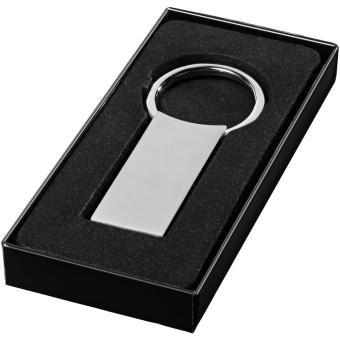 Omar rectangular keychain Silver