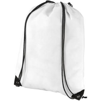 Evergreen non-woven drawstring bag 5L White