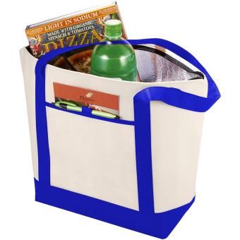 Lighthouse non-woven cooler tote 21L Nature/dark blue