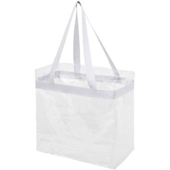 Hampton transparent tote bag 13L, white White,transparent