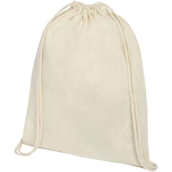 Oregon 100 g/m² cotton drawstring bag 5L Nature