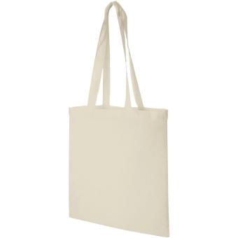 Madras 140 g/m² cotton tote bag 7L Nature