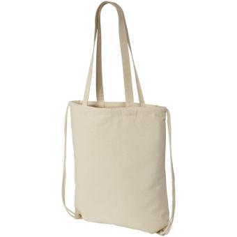 Eliza 240 g/m² cotton drawstring bag 6L Nature