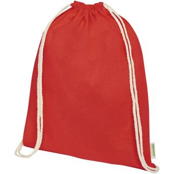 Orissa 100 g/m² organic cotton drawstring bag 5L 