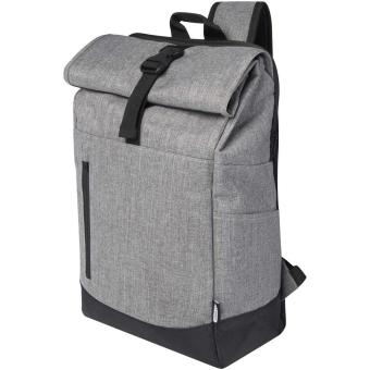 Libra 15.6" GRS recycled roll-up laptop backpack 12L Graphite